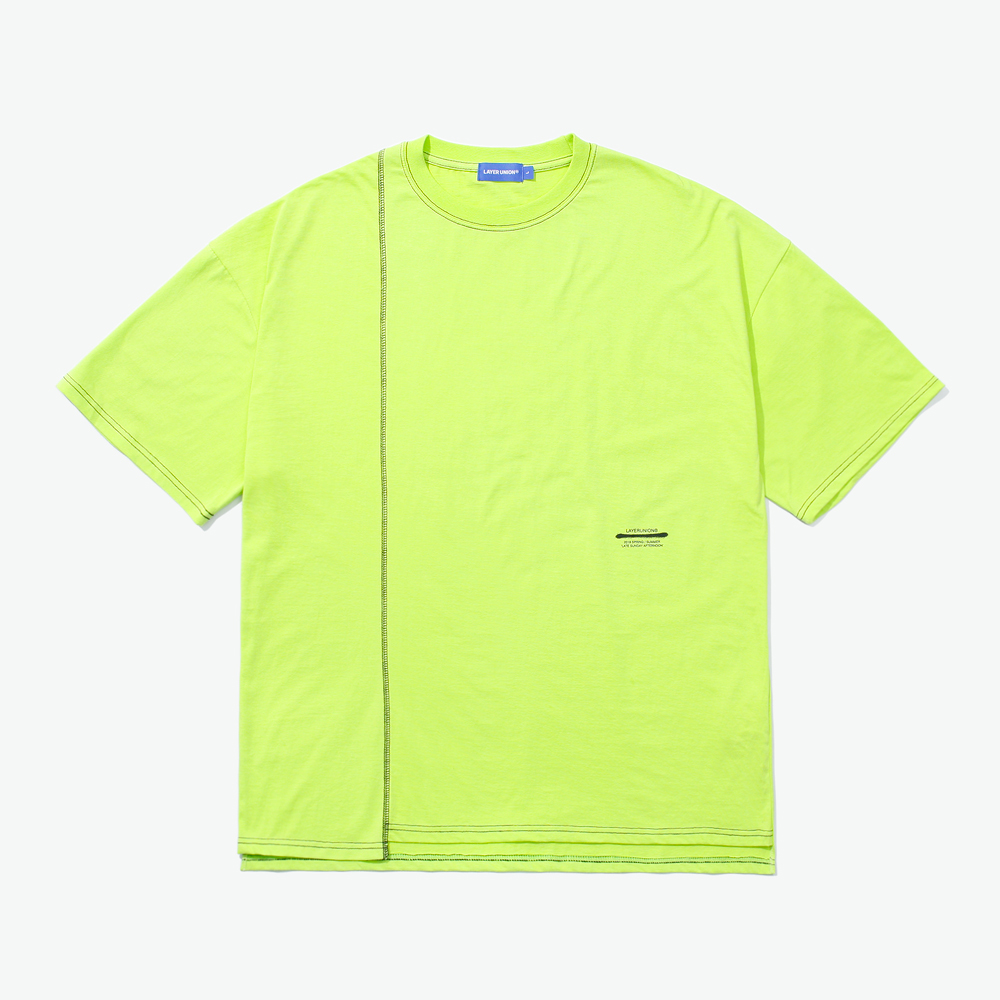 CUT CTRS ST OVER S/S TEE YELLO