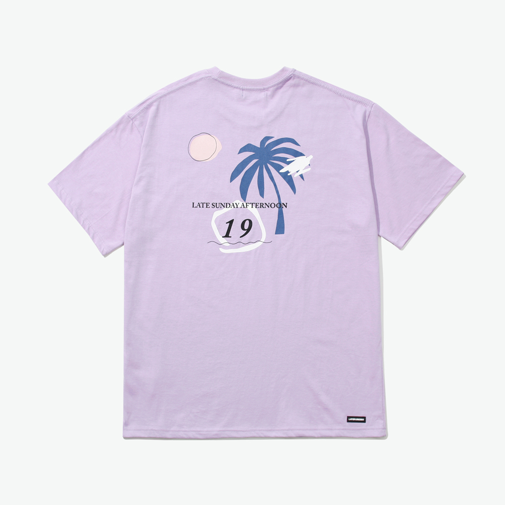 LSA PALM TREE S/S TEE LIGHT PU